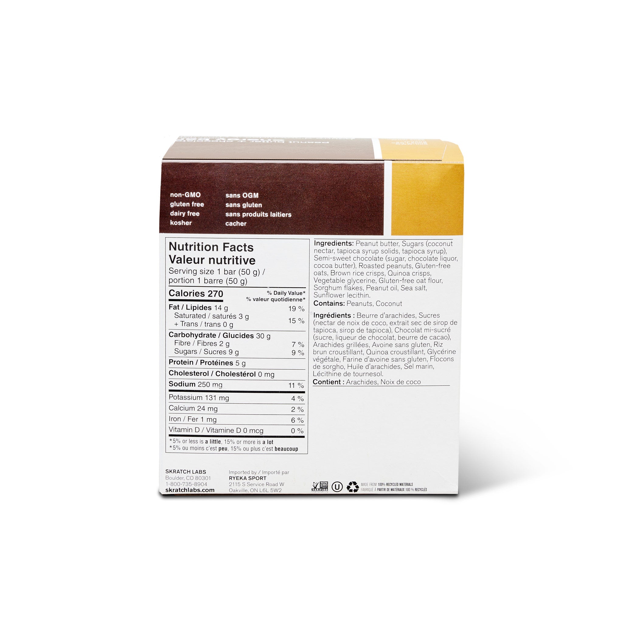 Energy Bar Peanut Butter + Chocolate - 12 Pack