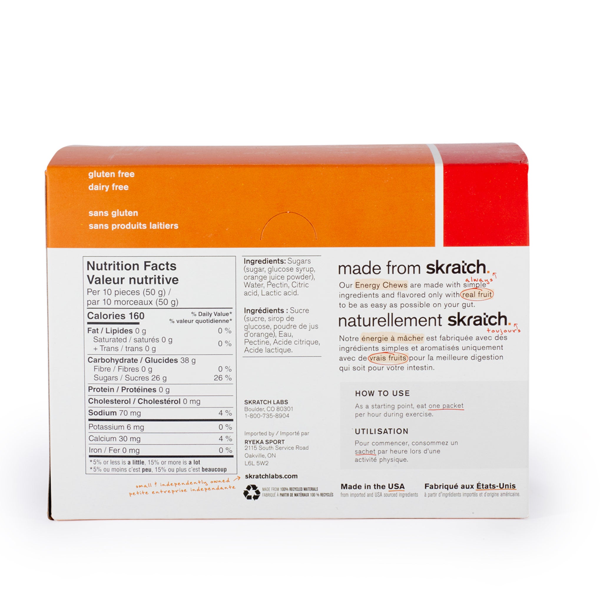 Energy Chews Orange - 10 Pack