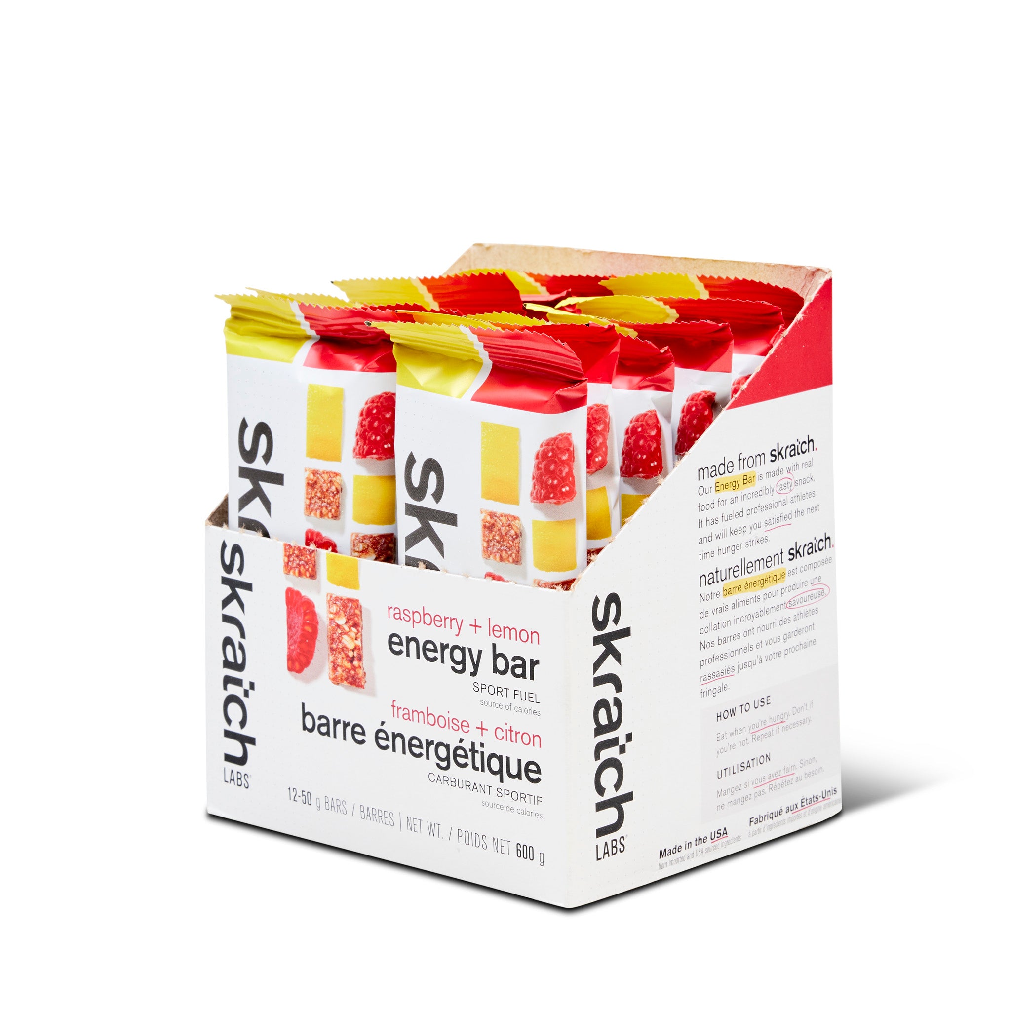 Energy Bar Raspberry + Lemon - 12 Pack