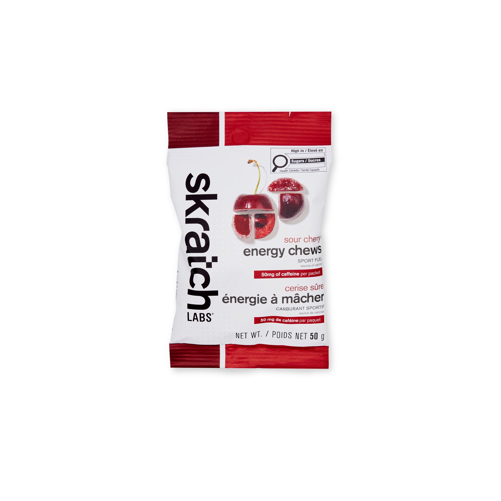 Energy Chews Sour Cherry w/ caffeine - 10 Pack