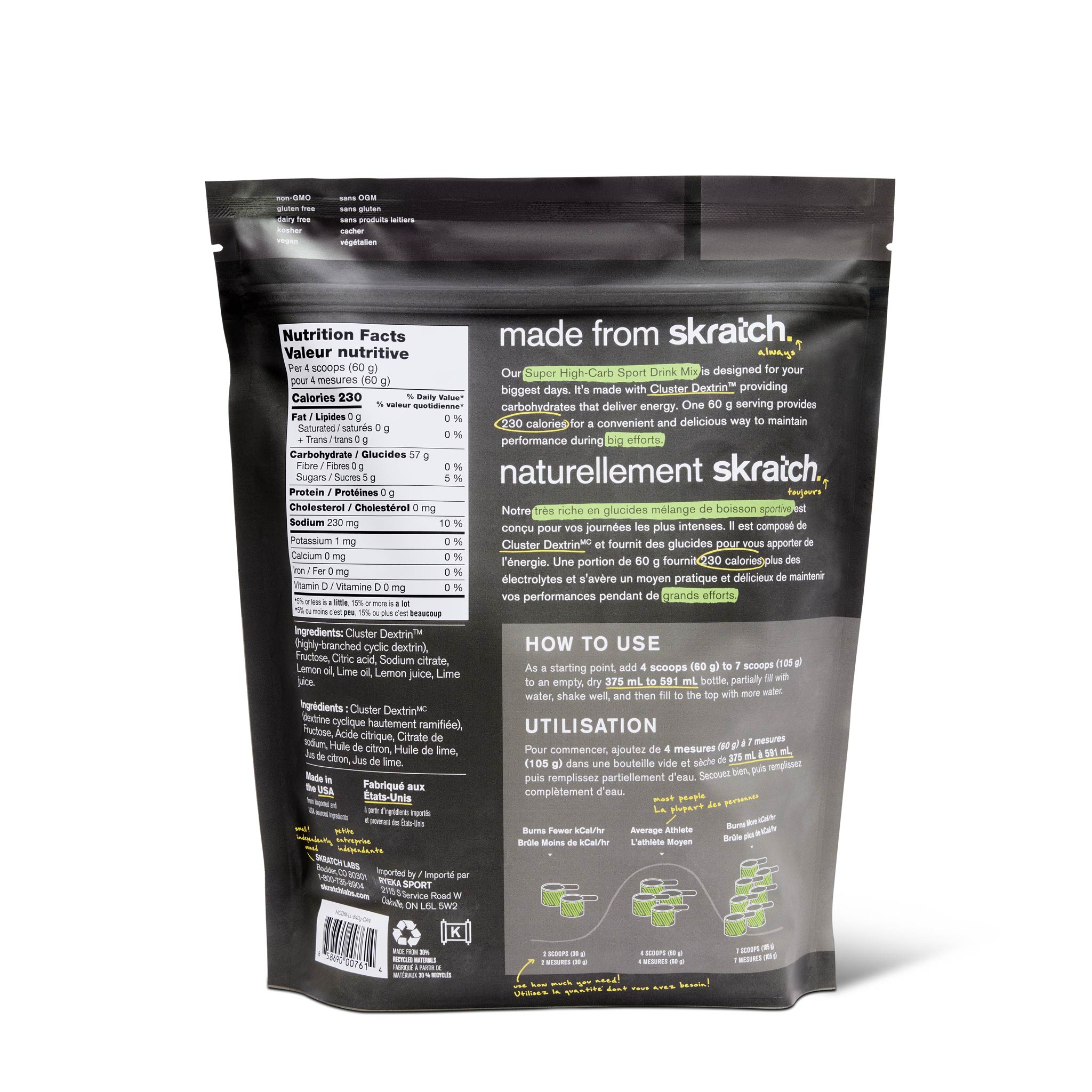Super High-Carb Sport Drink Mix Lemon + Lime - 14 Servings